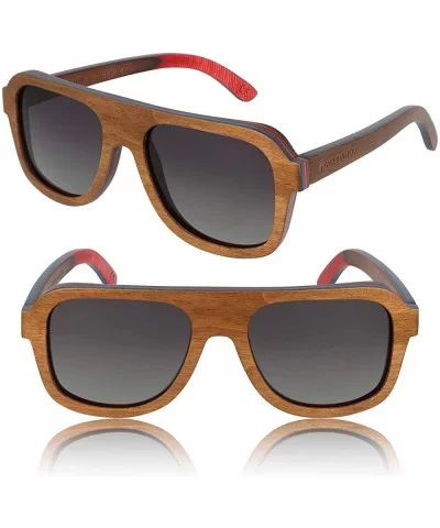 Wildwood Maple Wood Aviator Polarized Sunglasses for Men and Women - C818G3N8DYR $38.10 Aviator