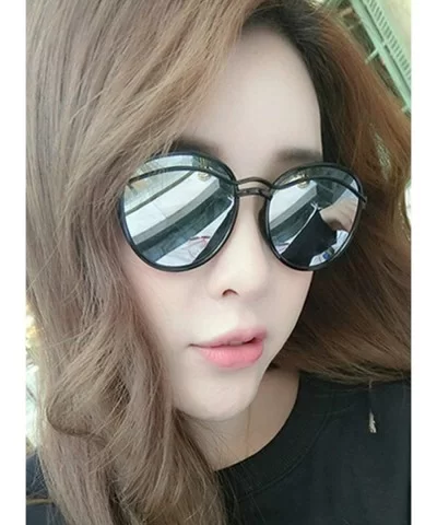 Classic style Round Sunglasses for Men or Women Plate Resin UV 400 Protection Sunglasses - White - CD18T2TGKUS $12.95 Oval