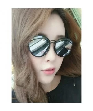 Classic style Round Sunglasses for Men or Women Plate Resin UV 400 Protection Sunglasses - White - CD18T2TGKUS $12.95 Oval