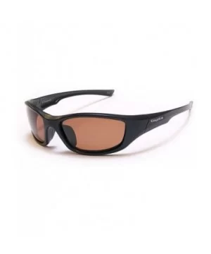 P-19 Sportsman's P-Series Polarized Sport Sunglasses - Black/Brown - CU114DN89B9 $23.20 Wrap