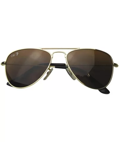 Top Flyer - Kid's First Sunglasses for Ages 4-7 Years - Gold - CY18HE7L87G $6.41 Aviator