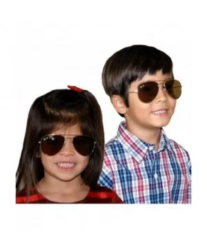 Top Flyer - Kid's First Sunglasses for Ages 4-7 Years - Gold - CY18HE7L87G $6.41 Aviator