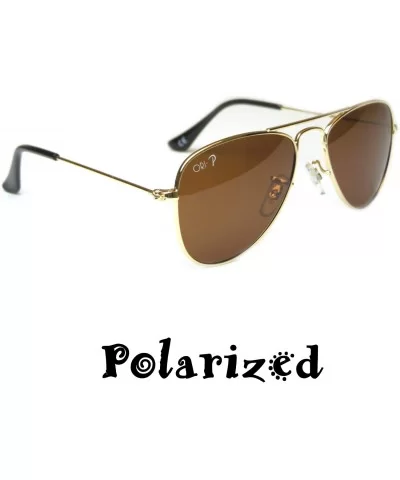 Top Flyer - Kid's First Sunglasses for Ages 4-7 Years - Gold - CY18HE7L87G $6.41 Aviator