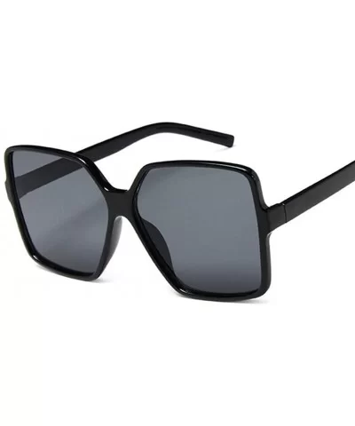 Oversized Sunglasses Transparent Gradient - White Gray - CA198XW32WE $7.41 Oversized