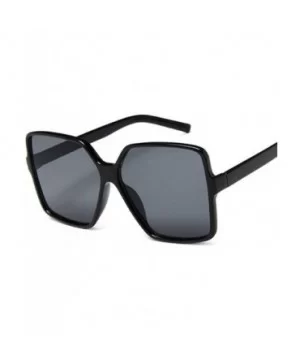 Oversized Sunglasses Transparent Gradient - White Gray - CA198XW32WE $7.41 Oversized