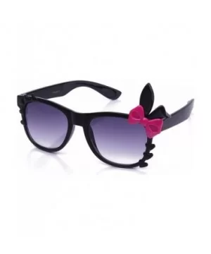 Women's High Fashion Bunny Ears Hearts Bow Sunglasses 20% OFF 4 Pairs or More - Black - C211DCOD8EN $8.08 Square