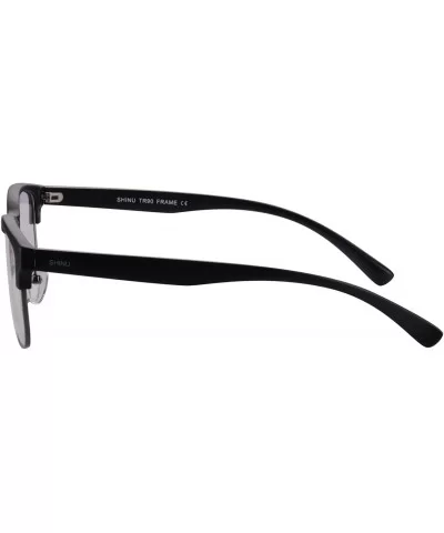 Men's TR90 Frame Progressive Multi focus Computer Readers Glasses-M018 - C20 Matte Black - CE18QHURMRE $10.27 Rectangular