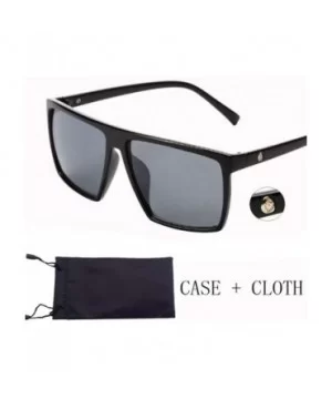 Retro Frame Square Male Sunglasses Men All Black Oversized Big Sun Glasses for Women Sun Glasses - Skull 8921 C8 - CF194OLGT2...