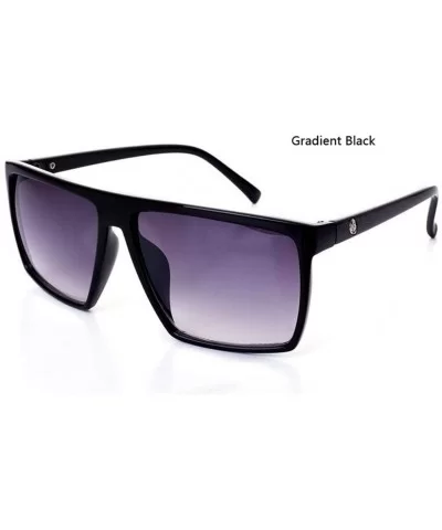 Retro Frame Square Male Sunglasses Men All Black Oversized Big Sun Glasses for Women Sun Glasses - Skull 8921 C8 - CF194OLGT2...