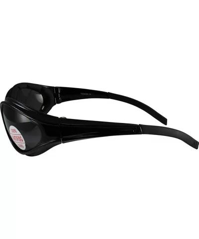 Windmaster Foam Padded Motorcycle Sunglasses FREE Rubber EAR LOCKS and Microfiber Pouch - MATTE Black Frame - CU1163WJPI9 $10...