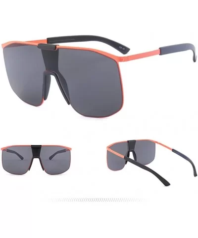 Unisex Square Oversized Sunglasses for Women Men UV Protection Fashion Large Frame Metal Frame - C6 - CA198W2K4RZ $6.26 Overs...