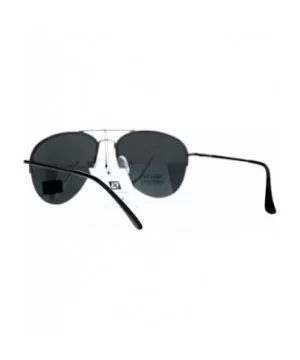 Air Force Aviator Sunglasses Unisex Half Rim Spring Hinge Classic Aviators - Gunmetal - CD1876OT8CU $7.95 Aviator