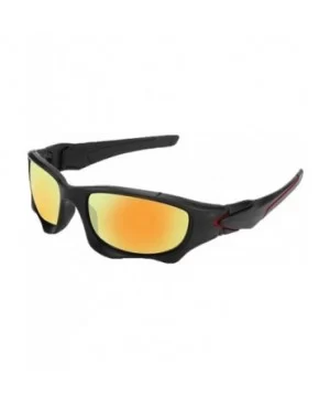 Men Sunglasses- Polarized Sports Sunglasses For Running Cycling Fishing - B - C818SWD23NQ $6.56 Sport