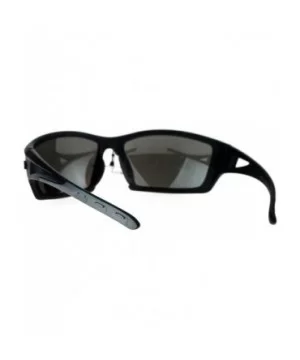 Xloop Mens Sports Sunglasses Wrap Around Rectangular Frame UV 400 - Black Gray - CH1855ZNLE5 $7.68 Sport