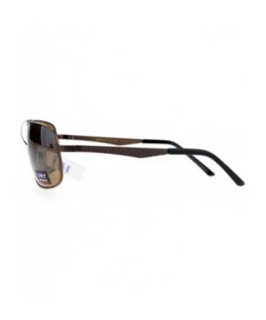 Air Force Mens Sunglasses Rectangular Navigator Metal Frame UV 400 - Brown (Brown) - CG186UTS45Y $9.23 Rectangular