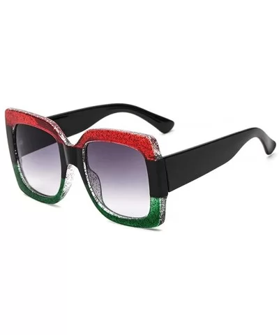 Fashion Sunglasses HD Lenses with Case Tricolor square Plastic Durable Frame UV Protection Driving Cycling - C118LD88ZNX $12....