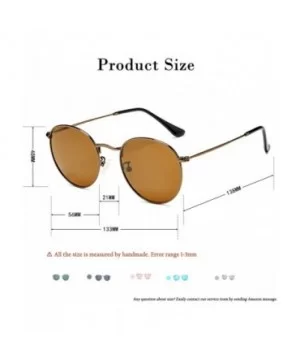 Small Round Polarized Sunglasses for Men Women Vintage Designer Style Circle Lens Sun Glasses - C019COQUIKQ $7.31 Sport