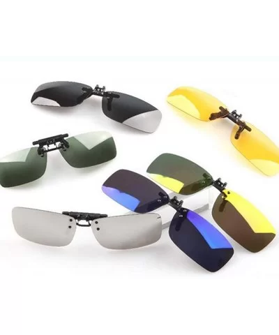 Unisex Polarized Clip Sunglasses Driving Night Vision Lens Anti-UVA Anti-UVB Cycling Riding Pesca Zonnebril - C8197Y6A09D $15...