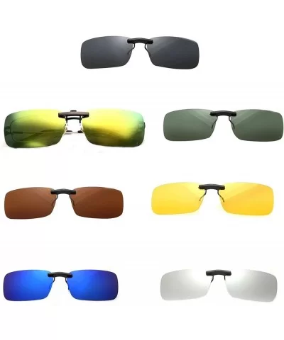 Unisex Polarized Clip Sunglasses Driving Night Vision Lens Anti-UVA Anti-UVB Cycling Riding Pesca Zonnebril - C8197Y6A09D $15...