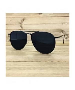 97025 Premium Oversized Flat Aviator Mirrored Sunglass Womens Mens - Premium Flat - CT17YUL4DKX $13.96 Round