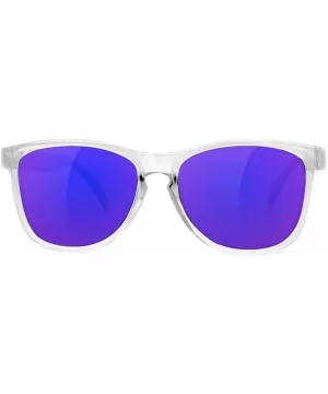 Deric Wayfarer Sunglasses - Clear - CA18CHGRNZA $18.92 Round