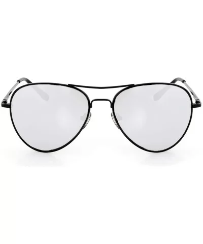 Classic Tear Drop Mirror Lens Aviator Sunglasses Gift Box - 1 Gold 1 Silver 1 Black - CS11KUURRUD $7.90 Wrap