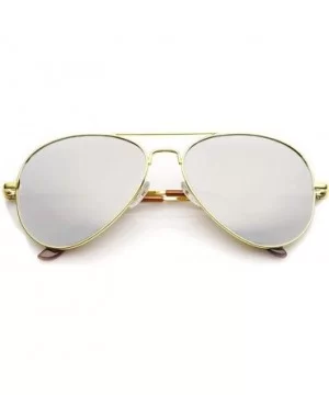 Classic Tear Drop Mirror Lens Aviator Sunglasses Gift Box - 1 Gold 1 Silver 1 Black - CS11KUURRUD $7.90 Wrap