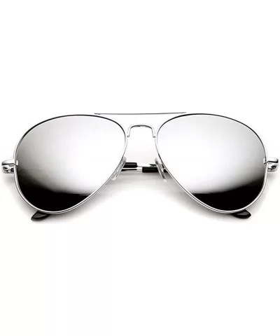 Classic Tear Drop Mirror Lens Aviator Sunglasses Gift Box - 1 Gold 1 Silver 1 Black - CS11KUURRUD $7.90 Wrap