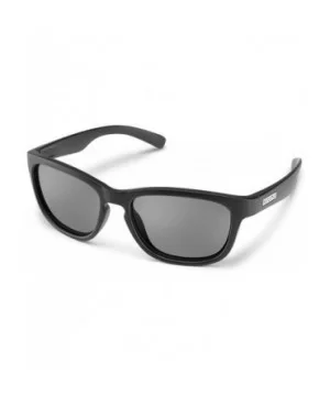 Cinco Polarized Sunglasses - Matte Black/Grey - CB18NWI9RG7 $40.56 Wrap