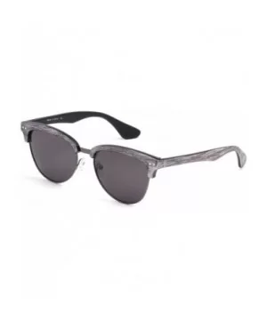 Semi Rimless Polarized Sunglasses Women Men Retro UV 400 Sun Glasses - Grey - CW180LE0CQ2 $8.34 Square