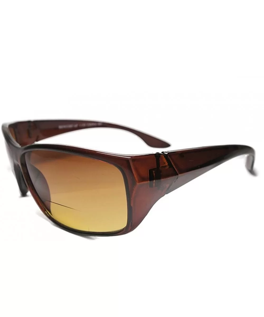 European Design Sun Readers Bi Focal Reading Sunglasses - Brown - C4183R0KES3 $6.16 Rectangular