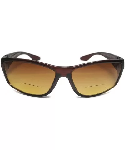 European Design Sun Readers Bi Focal Reading Sunglasses - Brown - C4183R0KES3 $6.16 Rectangular