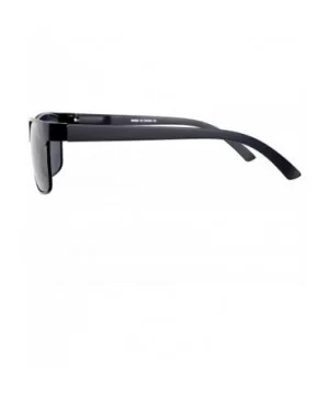 Polarized Sunglasses for Men Driving Fishing 8024 - Black Frame With Grey Lens - CY192O7R24Q $8.84 Square