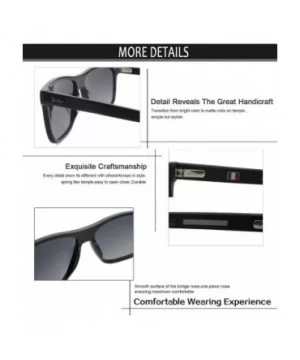 Men decent stylish eyewear with UV protective polarized lens acetate sunglasses - Black - C51966RKEH3 $18.11 Aviator