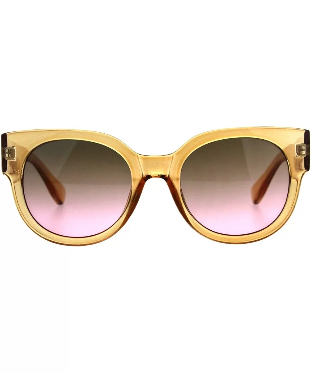 Womens Designer Fashion Sunglasses Square Translucent Color Frame UV 400 - Orange - CB18DH57SKG $7.10 Square