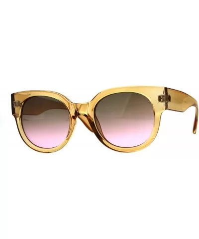 Womens Designer Fashion Sunglasses Square Translucent Color Frame UV 400 - Orange - CB18DH57SKG $7.10 Square