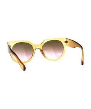 Womens Designer Fashion Sunglasses Square Translucent Color Frame UV 400 - Orange - CB18DH57SKG $7.10 Square