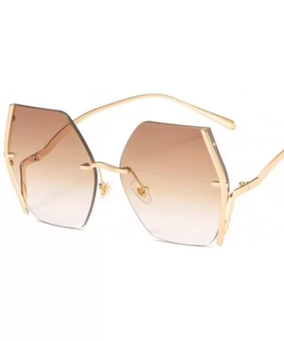 Metal Frameless Sunglasses Men and Women Sunglasses Fashion Glasses - 1 - CT190S30M6D $28.97 Sport