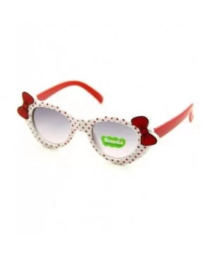 2019 Kids Sunglasses Girls Brand Cat Eye Children Glasses Boys UV400 Bluepink - Whitered - C418XNGTR5G $5.73 Aviator