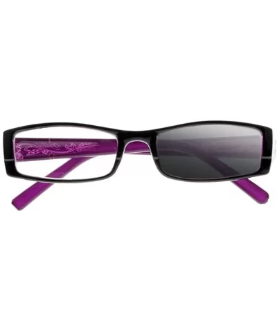 Women Diamonds Flowers Transition Photochromic Reading Glasses UV400 Sunglasses - Purple - CG18DW06OSG $16.45 Rectangular