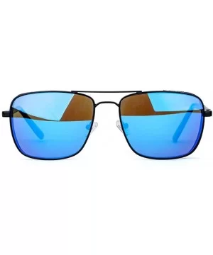 Retro Sunglasses Men Sun Glasses For Fishing Square Glasses Fashion Blue - Green - C918YNDDGH3 $13.57 Aviator