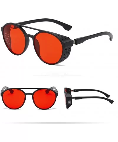 Reading Men Vintage Eye Sunglasses Retro Eyewear Fashion Radiation Protection - Red - CH18T52IYZH $5.96 Oval