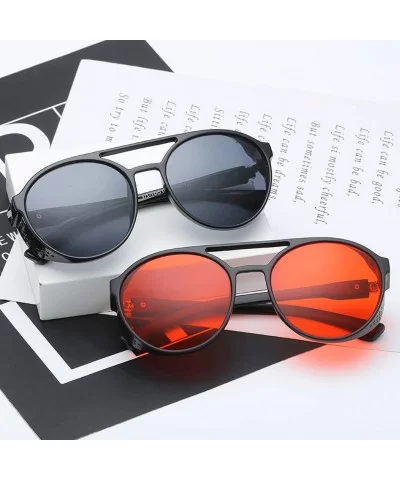 Reading Men Vintage Eye Sunglasses Retro Eyewear Fashion Radiation Protection - Red - CH18T52IYZH $5.96 Oval