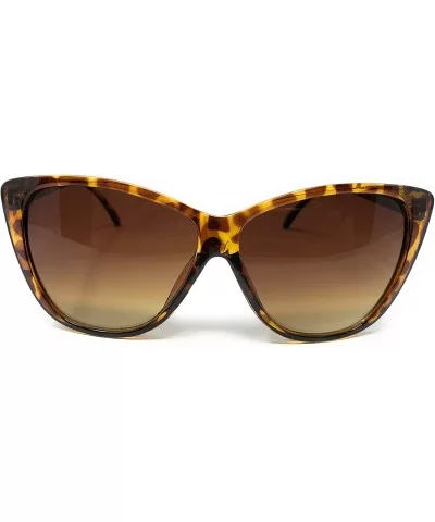 Womens Oversize and Regular Cateye Fashion Sunglasses - Tortoise- Brown Smoke Gradient - CB195CU5QZA $5.42 Oval