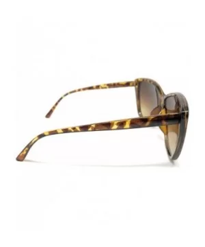 Womens Oversize and Regular Cateye Fashion Sunglasses - Tortoise- Brown Smoke Gradient - CB195CU5QZA $5.42 Oval