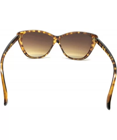 Womens Oversize and Regular Cateye Fashion Sunglasses - Tortoise- Brown Smoke Gradient - CB195CU5QZA $5.42 Oval