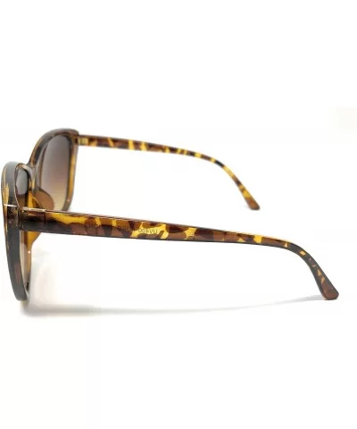 Womens Oversize and Regular Cateye Fashion Sunglasses - Tortoise- Brown Smoke Gradient - CB195CU5QZA $5.42 Oval