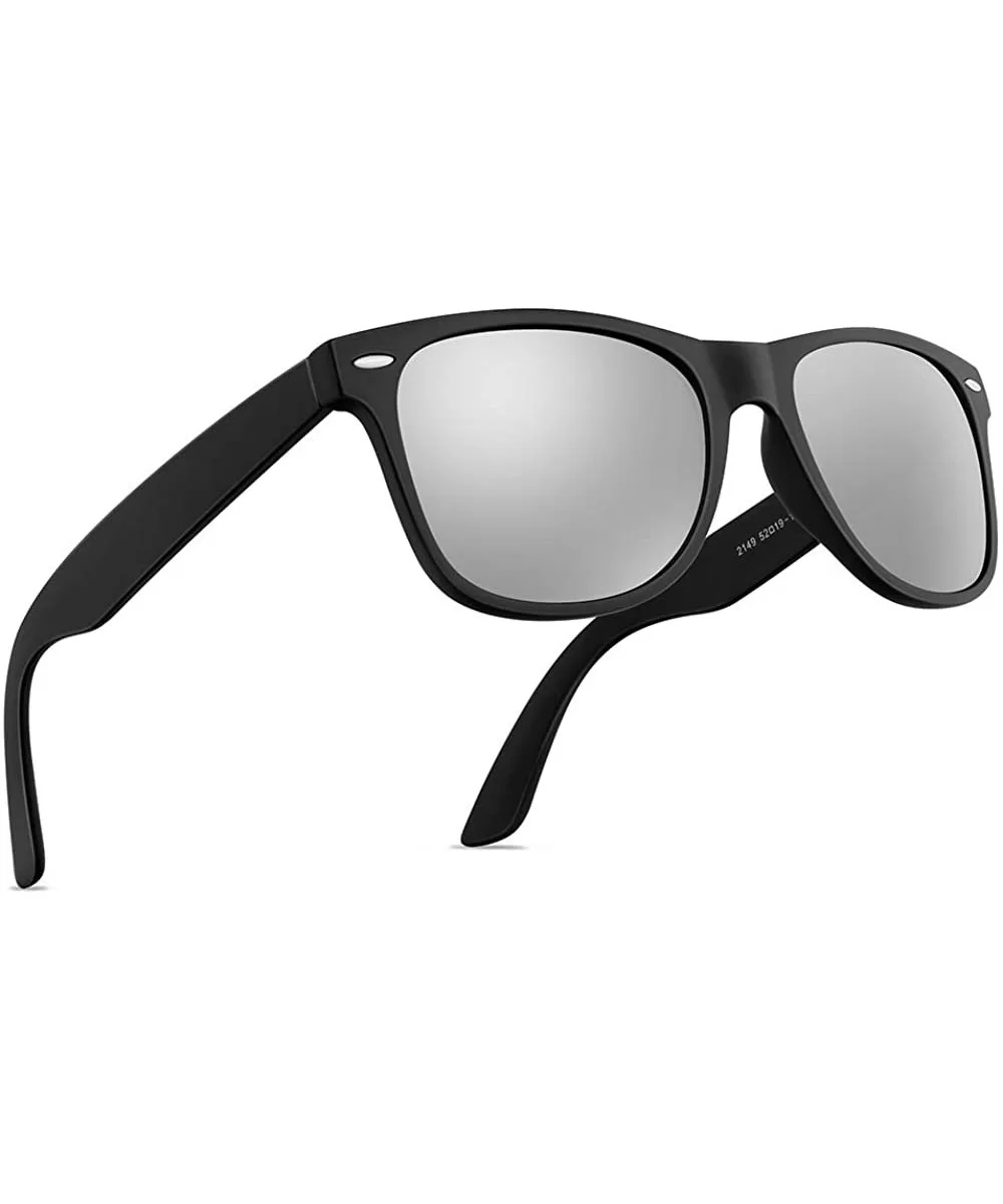 Polarized Sunglasses for Men Retro - Polarized Retro Sunglasses for Men FD2149 - 5.5-silver - CQ18QNZYL92 $6.40 Rimless