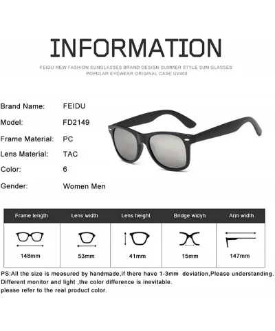 Polarized Sunglasses for Men Retro - Polarized Retro Sunglasses for Men FD2149 - 5.5-silver - CQ18QNZYL92 $6.40 Rimless