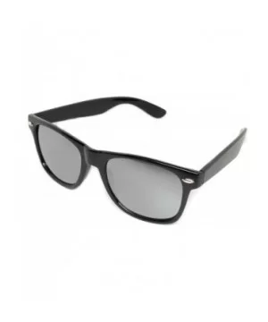 Classic 80's Vintage Style Sunglasses Polarized or Standard Lens - Gloss Black- Silver Mirror - CI186AI9LEK $7.11 Rectangular